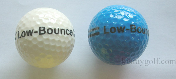 Standard two piece low bounce golf ball