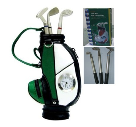 Clock Golf Bag pen holder
