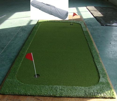 Portable golf putting green