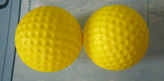 Yellow Foam golf ball
