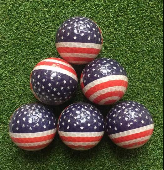 US Flag Golf ball